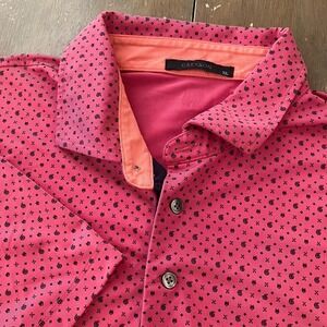 Greyson Polo Shirt Mens XL All Over Print Short Sleeve Golf Performance Wolf